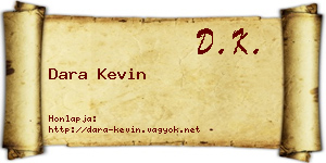 Dara Kevin névjegykártya